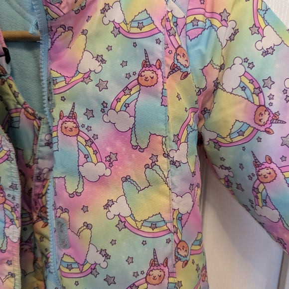3T unicorn and rainbows snowsuit - Picture 2 of 5